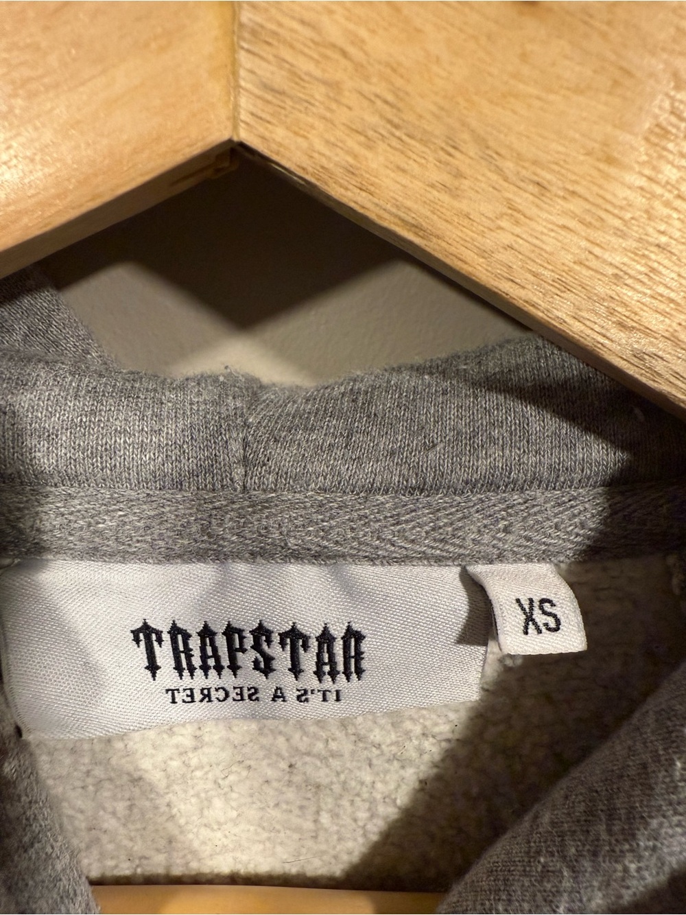 Trapstar London Gray Hooded Sweatshirt Mens XS - Picture 6 of 6